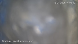 Vrchol Bouřňák, pohled na jih