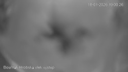 Vrchol Bouřňák, pohled na jih