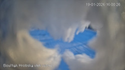 Vrchol Bouřňák, pohled na jih