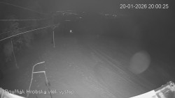 Vrchol Bouřňák, pohled na jih