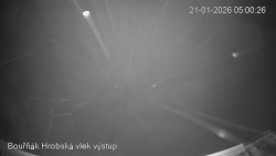 Vrchol Bouřňák, pohled na jih