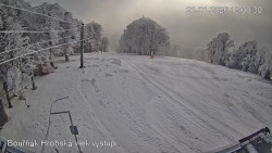 Vrchol Bouřňák, pohled na jih