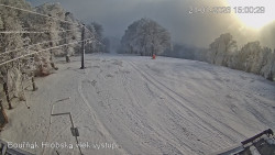 Vrchol Bouřňák, pohled na jih