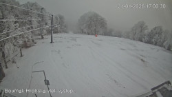 Vrchol Bouřňák, pohled na jih