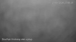 Vrchol Bouřňák, pohled na jih