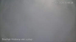 Vrchol Bouřňák, pohled na jih