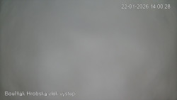 Vrchol Bouřňák, pohled na jih