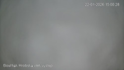 Vrchol Bouřňák, pohled na jih