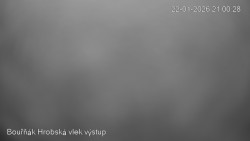 Vrchol Bouřňák, pohled na jih