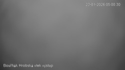 Vrchol Bouřňák, pohled na jih