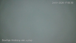 Vrchol Bouřňák, pohled na jih