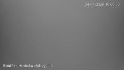 Vrchol Bouřňák, pohled na jih