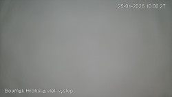 Vrchol Bouřňák, pohled na jih