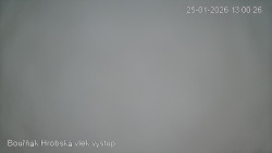 Vrchol Bouřňák, pohled na jih