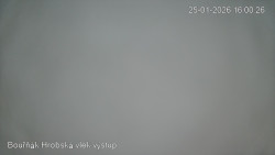 Vrchol Bouřňák, pohled na jih