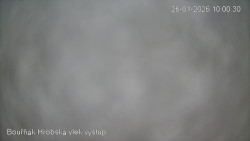 Vrchol Bouřňák, pohled na jih