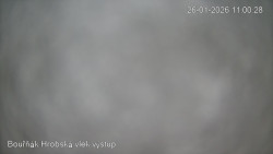 Vrchol Bouřňák, pohled na jih