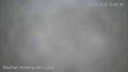 Vrchol Bouřňák, pohled na jih