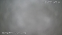 Vrchol Bouřňák, pohled na jih