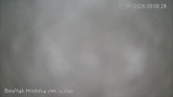 Vrchol Bouřňák, pohled na jih