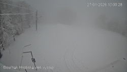 Vrchol Bouřňák, pohled na jih