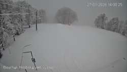 Vrchol Bouřňák, pohled na jih