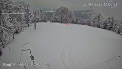 Vrchol Bouřňák, pohled na jih