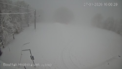 Vrchol Bouřňák, pohled na jih