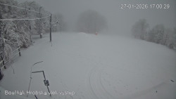 Vrchol Bouřňák, pohled na jih