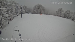 Vrchol Bouřňák, pohled na jih