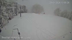 Vrchol Bouřňák, pohled na jih