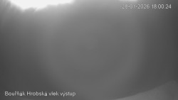 Vrchol Bouřňák, pohled na jih