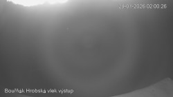 Vrchol Bouřňák, pohled na jih