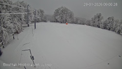 Vrchol Bouřňák, pohled na jih