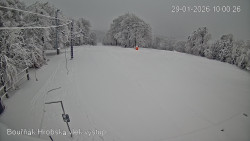 Vrchol Bouřňák, pohled na jih