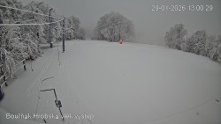 Vrchol Bouřňák, pohled na jih