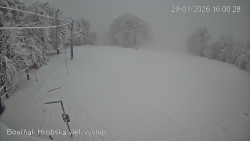 Vrchol Bouřňák, pohled na jih