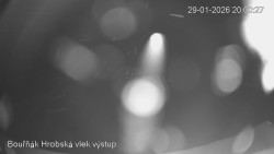 Vrchol Bouřňák, pohled na jih