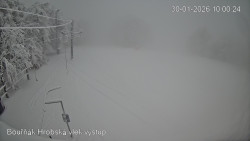 Vrchol Bouřňák, pohled na jih