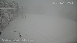 Vrchol Bouřňák, pohled na jih