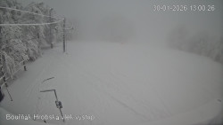 Vrchol Bouřňák, pohled na jih