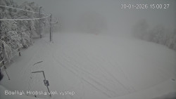 Vrchol Bouřňák, pohled na jih