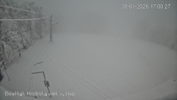 Vrchol Bouřňák, pohled na jih