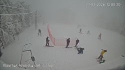 Vrchol Bouřňák, pohled na jih