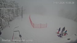 Vrchol Bouřňák, pohled na jih