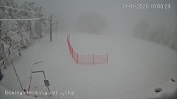 Vrchol Bouřňák, pohled na jih