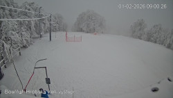 Vrchol Bouřňák, pohled na jih