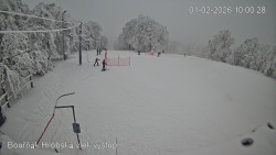 Vrchol Bouřňák, pohled na jih