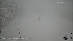 Vrchol Bouřňák, pohled na jih