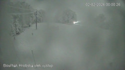 Vrchol Bouřňák, pohled na jih